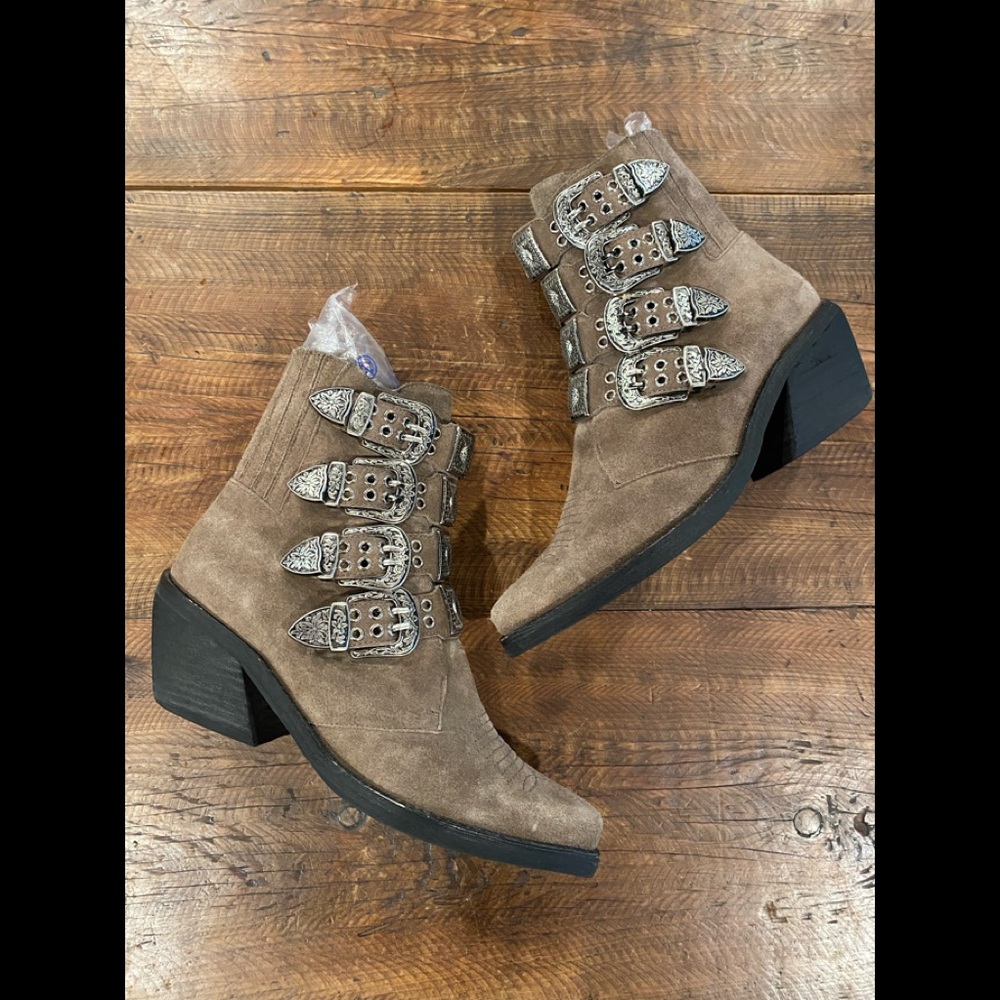 Jeffrey Campbell Western Buckle Boots